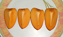 persimmon slices