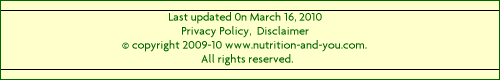 footer for Nutrition facts page