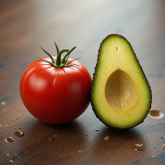 Avocados and tomato Avocados and tomato