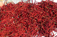 dried red chili peppers