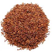 Fermented red rooibos tea leaves