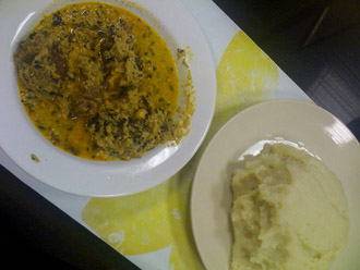 pounded yam recipe - fufu