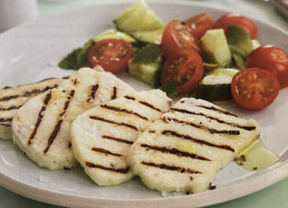 Halloumi cheese grilled