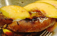 Peach toast