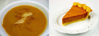 pumpkin soup and pie
