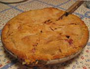 Rhubarb pie