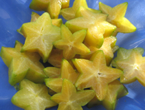 star fruit cut sections