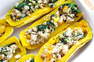 Stuffed delicata squash