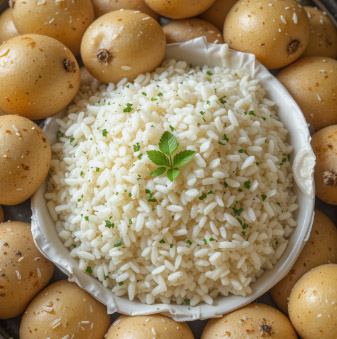 Four enemies of blood sugar-white rice, white-potatoes, white sugar and white flour