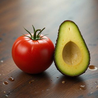 Avocados and tomato