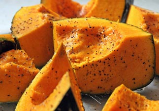 Buttercup squash baked