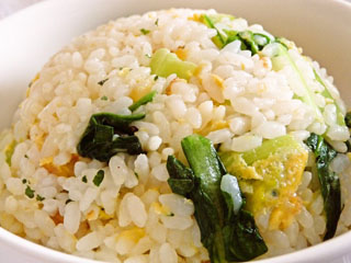 Fried-rice-with-Komatsuna