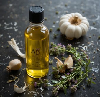 Garlic and oregano oil