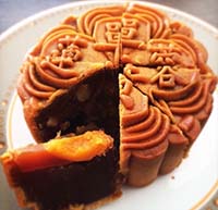 Mid-autumn festival  lotus seed paste cake