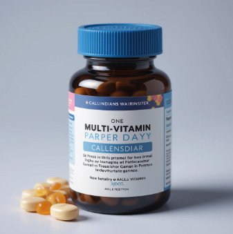 A bottle of One-a-day vitamins A bottle of One-a-day vitamins