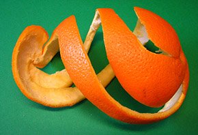 orange fruit peel