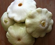 white pattypan squash