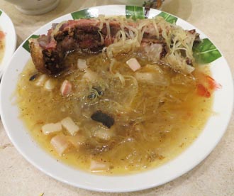 Sauerkraut soup (kapusniak)