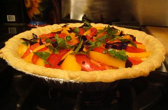 tomato-basil tart